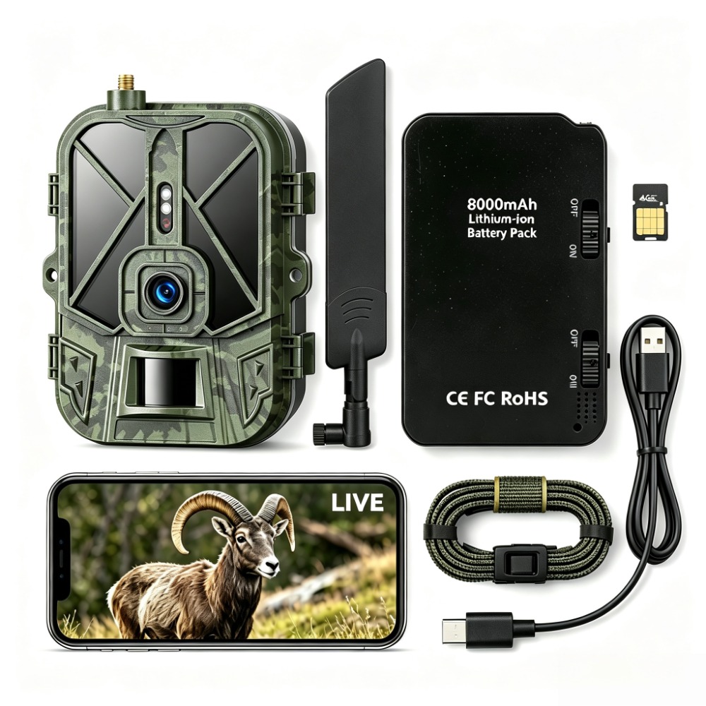 Hunting Outdoor Shows - Fotocamera da Caccia 4G 120MP 4K