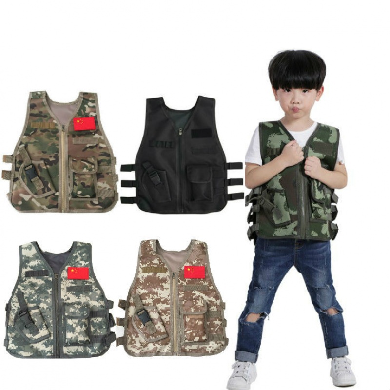 Outdoor Hunting Games For Kids - Gilet Tattico Mimetico per Bambini, Gilet