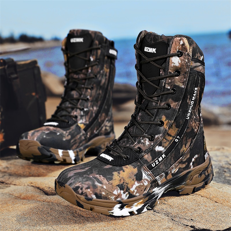Hunting Outdoor Brand - Stivali Professionali da Trekking per Uomo,