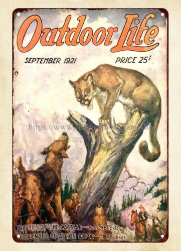 Outdoor Hunting Dogs - Targa in metallo con copertina della
