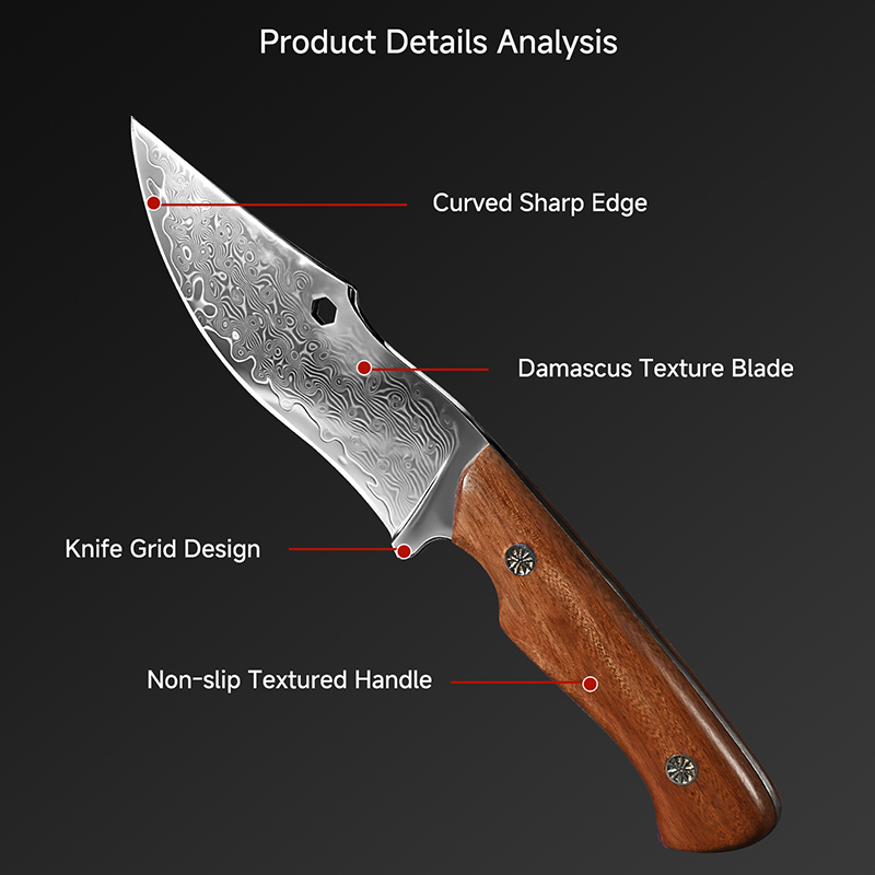 Coltello da esterno damasco La - Hunting Knife Outdoor Edge recensione e prezzo