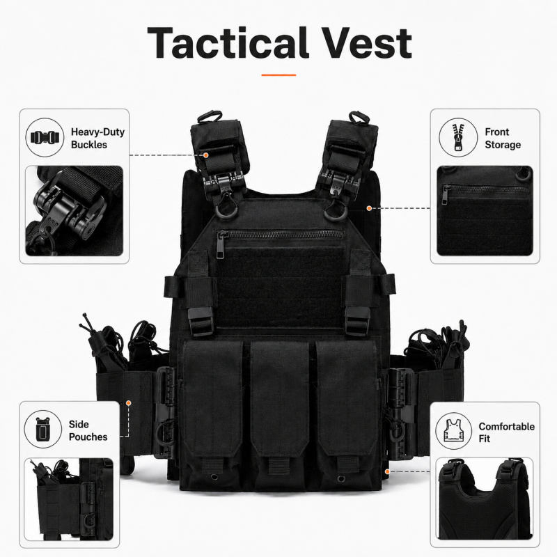 Gilet Tattico in Poliestere co - Outdoor Hunting Magazines recensione e prezzo