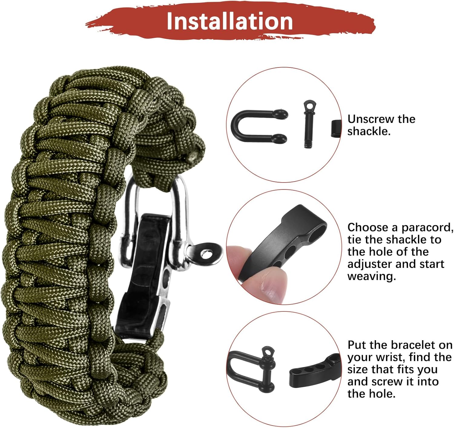 4/10 Pezzi Fibbie per Braccial - Paracord Survival Bracelet recensione e prezzo