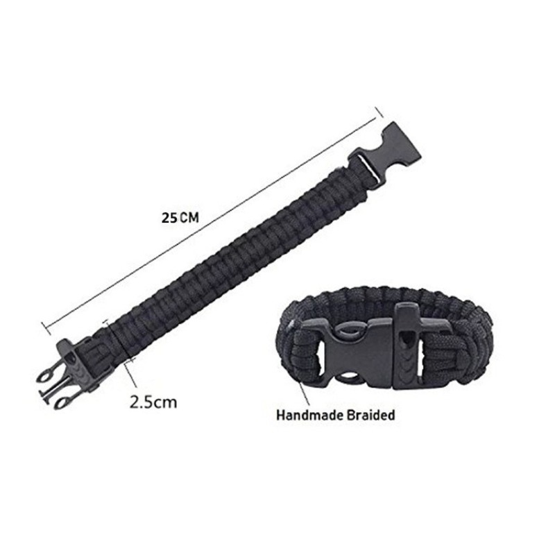 Bracciale Paracord con fischie - Paracord Survival Bracelet recensione e prezzo