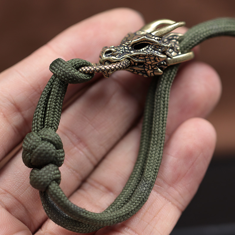 Testa di drago Fibbia in otton - Paracord Survival Bracelet recensione e prezzo